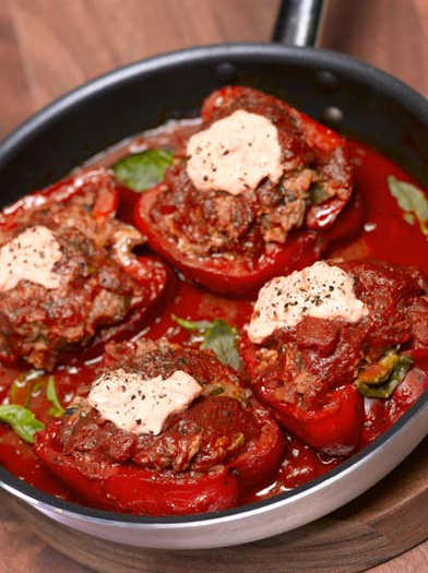 Stuffed Braised Capsicums